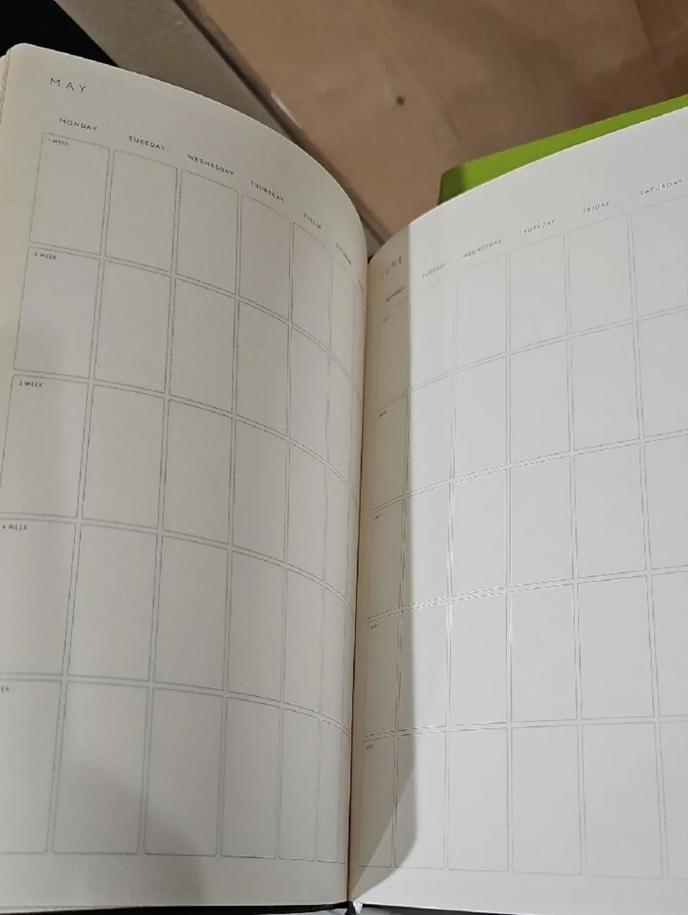 Little More Notebook/Journal Set in Lime Green and Slate Gray